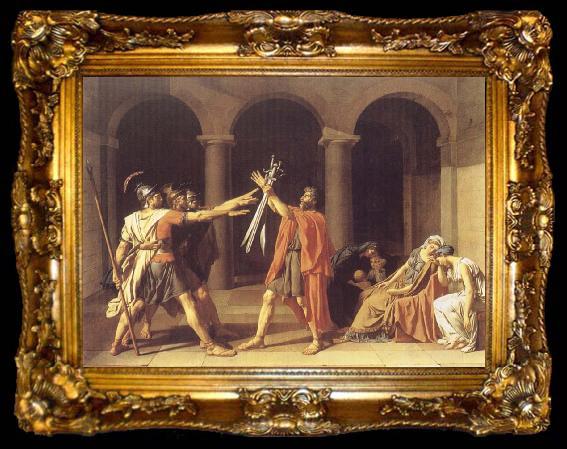 framed  Jacques-Louis David The Oath of The Horatii, ta009-2